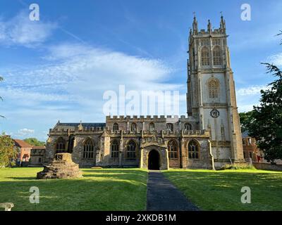 The Church of St Mary the Virgin in North Petherton, Somerset, England dating from the 15th century a grade I listed building. Stock Photo