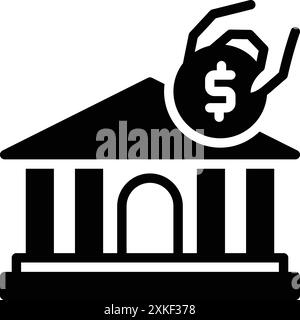 Icon for fd,bank Stock Vector