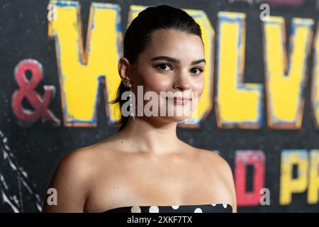 New York, United States. 22nd July, 2024. Brianna Hildebrand wearing dress by Stella McCartney attends Marvel Studios' 'Deadpool & Wolverine' world premiere at David H. Koch Theater in New York on July 22, 2024. (Photo by Lev Radin/Sipa USA) Credit: Sipa USA/Alamy Live News Stock Photo