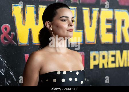 New York, United States. 22nd July, 2024. Brianna Hildebrand wearing dress by Stella McCartney attends Marvel Studios' 'Deadpool & Wolverine' world premiere at David H. Koch Theater in New York on July 22, 2024. (Photo by Lev Radin/Sipa USA) Credit: Sipa USA/Alamy Live News Stock Photo