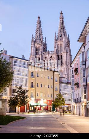 Burgos cathedral, Santa Iglesia Catedral Basílica Metropolitana de Santa María, Burgos province, Spain. Stock Photo