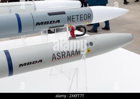 MBDA missile weaponry on display at Farnborough International Airshow ...