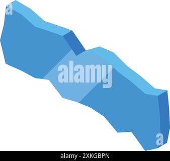 Blue mountain range is representing geography science for nature exploration Stock Vector