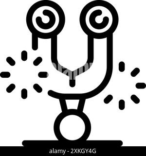 balancing icon Black line art vector in black and white outline set ...
