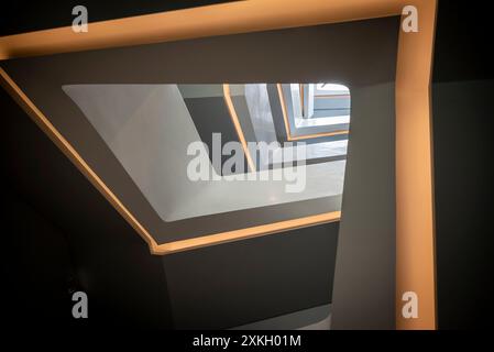 Modern staircase, Athens, Greece Stock Photo