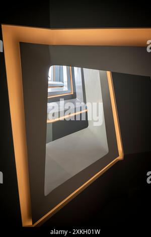 Modern staircase, Athens, Greece Stock Photo