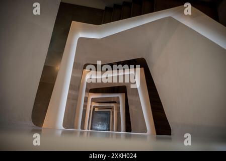 Modern staircase, Athens, Greece Stock Photo