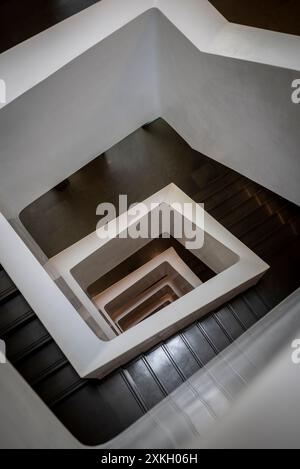 Modern staircase, Athens, Greece Stock Photo