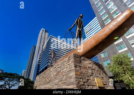 Bonifacio Global City, BGC, cityscape at sunset, Manila, Philippines ...