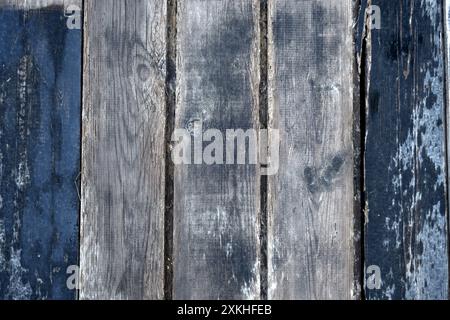 background from old boards laid vertically Stock Photo