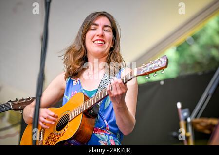 Maya de Vitry, Vancouver Folk Music Festival, Vancouver, British Columbia, Canada Stock Photo