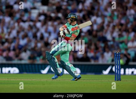 Oval Invincibles Sam Billings batting during The Hundred men's match at The Kia Oval, London. Picture date: Tuesday July 23, 2024. Stock Photo