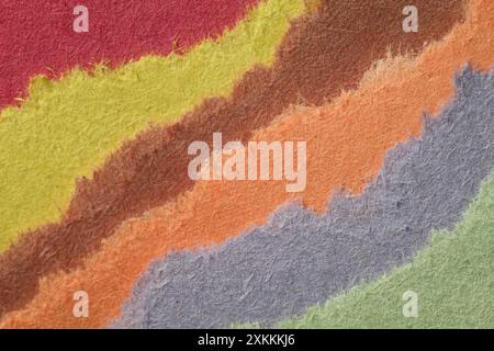 Abstract image of ripped construction paper highlighting texture Stock Photo