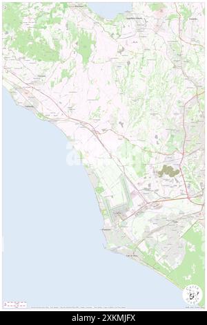 Fiumicino, Città metropolitana di Roma Capitale, IT, Italy, Lazio, N 41 46' 15'', N 12 14' 11'', map, Cartascapes Map published in 2024. Explore Cartascapes, a map revealing Earth's diverse landscapes, cultures, and ecosystems. Journey through time and space, discovering the interconnectedness of our planet's past, present, and future. Stock Photo