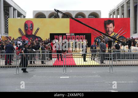 New York City. 22nd July, 2024. New York, USA, July 22, 2024 - Deadpool & Wolverine Premier on July 22, 2024 in New York City. Credit: Giada Papini Rampelotto/EuropaNewswire Editorial Use Only. Not for Commercial USAGE!/dpa/Alamy Live News Stock Photo