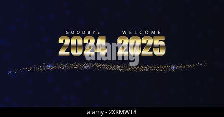 Saying Goodbye to 2024 and welcome to 2025 Stock Vector Image & Art - Alamy