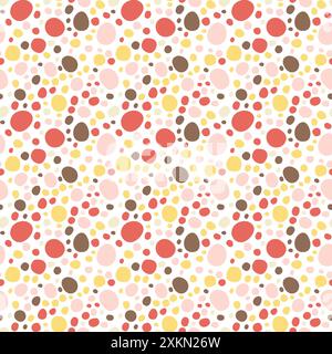 Small dash colorful pattern. Seamless minimal dash pattern, small elements confetti. Stock Vector