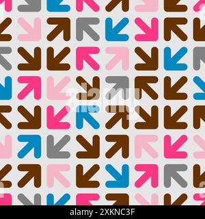 Arrow pattern seamless. Arrows background. Stock Vector
