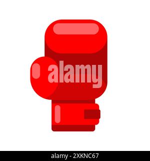 Boxing glove isolated. boxing accessory. Boxer uniform Stock Vector