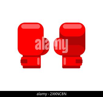 Boxing glove isolated. boxing accessory. Boxer uniform Stock Vector