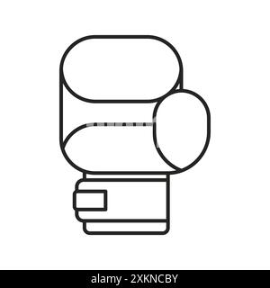 Boxing glove icon isolated. boxing accessory sign. Boxer uniform symbol Stock Vector