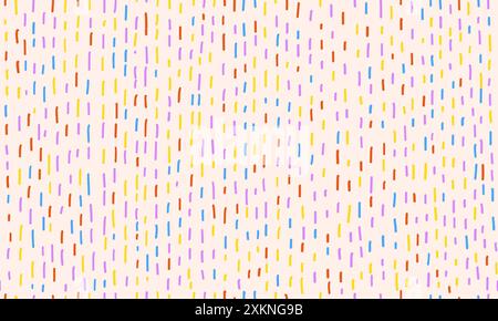 Colorful small dash background. Seamless vector pattern. Stock Vector