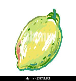 Lemon tree isolated on white background illustration Stock Vector Image ...