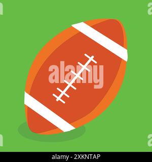 Rugby ball or american football vector illustration. Stock Vector