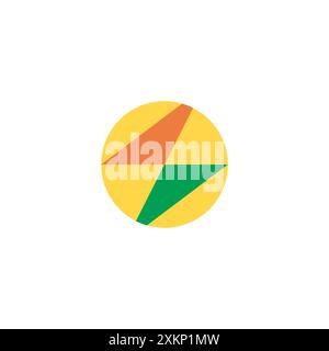 Thunder Abstract Logo vector. Geometric Icon Stock Vector