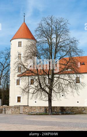 Freudenstein Castle, Freiberg, Mittelsachsen District, Saxony, Germany Stock Photo