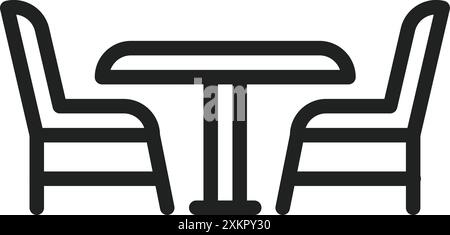 Chairs icon vector image. Suitable for mobile application web application and print media. Stock Vector