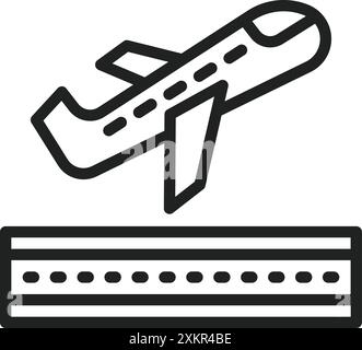 Departure icon vector image. Suitable for mobile application web application and print media. Stock Vector