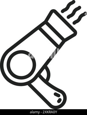 Hairdryer icon vector image. Suitable for mobile application web application and print media. Stock Vector