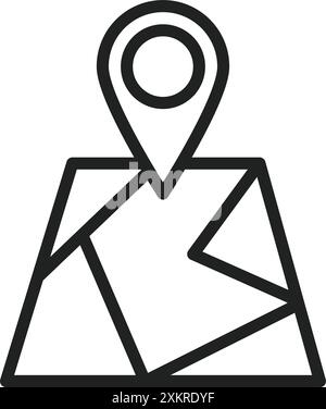 Location icon vector image. Suitable for mobile application web application and print media. Stock Vector