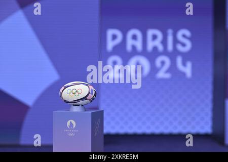 Saint Denis, France. 24th July, 2024. Illustration during Rugby seven match as part of Paris 2024 Olympic summer games, Saint-Denis, France on July 25, 2024. Photo by Eliot Blondet/ABACAPRESS.COM Credit: Abaca Press/Alamy Live News Stock Photo