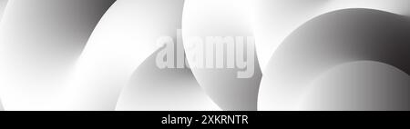 abstract grey wave flow background. Vector illustration Stock Vector