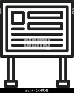 Signage icon vector image. Suitable for mobile application web application and print media. Stock Vector