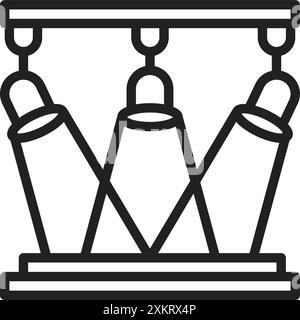 Spotlight icon vector image. Suitable for mobile application web application and print media. Stock Vector
