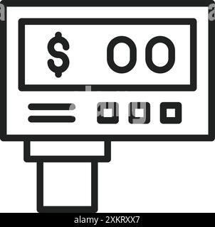 Taxi Meter icon vector image. Suitable for mobile application web application and print media. Stock Vector