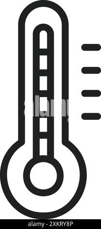 Thermometer icon vector image. Suitable for mobile application web application and print media. Stock Vector