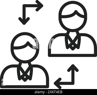 Change icon vector image. Suitable for mobile application web application and print media. Stock Vector