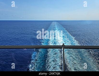 Sights along a cruise in the Atlantic Ocean between the Bahamas and Brooklyn, New York. -02 Stock Photo