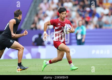 Saint-Denis, France. 24th July, 2024. Kippei Taninaka (JPN) Rugby : Men's Preliminary Phase during the Paris 2024 Olympic Games at Stade de France in Saint-Denis, France . Credit: YUTAKA/AFLO SPORT/Alamy Live News Stock Photo