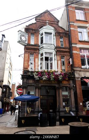 The Stags Head, a Victorian pub on Dame Court in Dublin, Ireland. Stock Photo