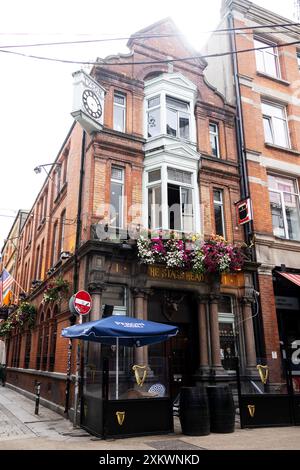 The Stags Head, a Victorian pub on Dame Court in Dublin, Ireland. Stock Photo