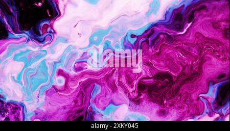 Image of glowing yellow mesh moving over waving multi coloured background Stock Photo