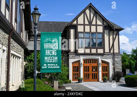 The Harness Racing Museum & Hall of Fame museum in Goshen, New York. The museum collects and preserves the history of harness racing and serves as a h Stock Photo