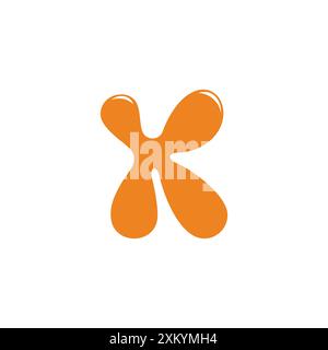 letter yk doodle kid water symbol logo vector Stock Vector