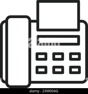 Fax icon vector image. Suitable for mobile application web application and print media. Stock Vector