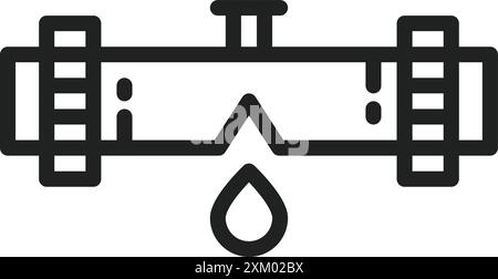 Leak Detector icon vector image. Suitable for mobile application web application and print media. Stock Vector